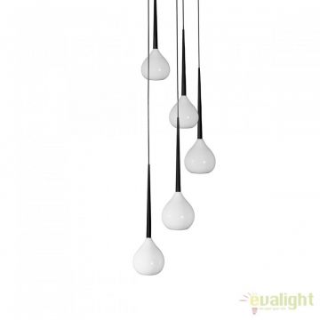Lustra moderna Aga 5 WH/BK