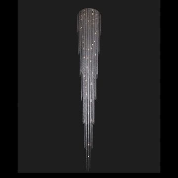 Lustra moderna casa scarii, cristal Bohemia L17 702/35/6, F long 420, tube