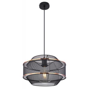 Lustra/ Pendul metal negru/auriu BELLONA