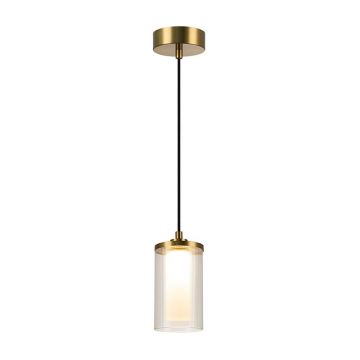 Pendul LED dimabil design modern decorativ Luxury auriu