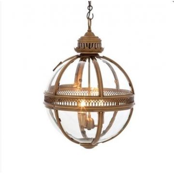 Pendul sferic elegant, design clasic, finisaj antique brass, diam.43cm, Residential M 105608 HZ