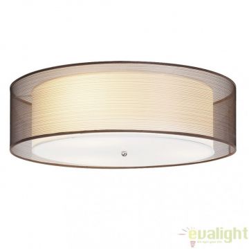 Plafoniera design modern, finisaj crom/ maro, diametru 49,5cm, Anastasia 2634 RX
