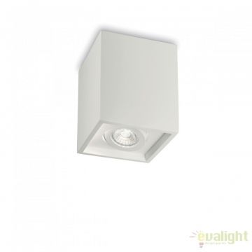 Plafoniera design modern minimalist OAK PL1 SQUARE alba 150468