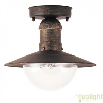 Plafoniera exterior cu protectie IP44, finisaj auriu antic, diametru 24cm, Oslo 8736 RX