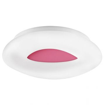 Plafoniera LED dimabila, design modern Cia roz, 45cm