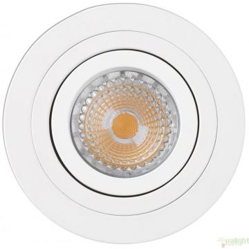 Rama spot directionabil, incastrabil, alb, diam. 9,2cm RADON-R, 43398