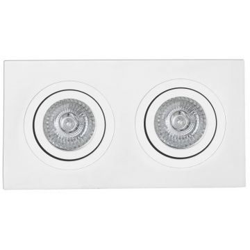 Rama spot directionabil, incastrabil, alb, dim. 25x9,2cm RADON-2, 43397