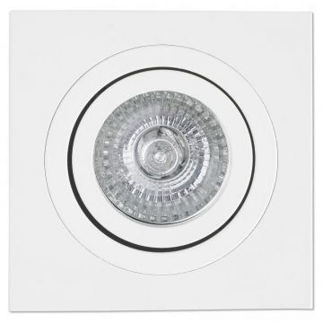 Rama spot directionabil, incastrabil, alb, dim. 9,2x9,2cm RADON-C, 43396