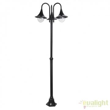 Stalp de exterior clasic cu 3 brate, inaltime 206cm, IP44, Konstanz 8248 RX