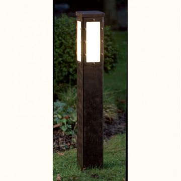 Stalp iluminat exterior din fier forjat, inaltime 100cm, AL 6833