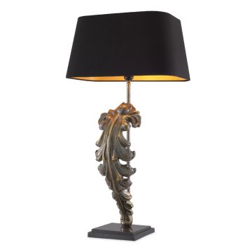 Veioza, Lampa de masa design LUX Beau Site, vintage/ negru