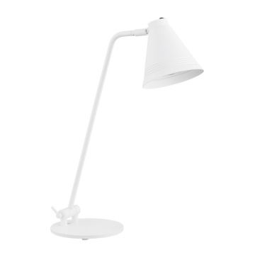 Veioza, lampa de masa design modern AVALONE alb