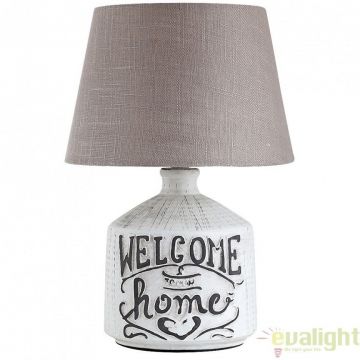 Veioza, lampa de masa din ceramica, diametru 24,5cm, Petra 4386 RX