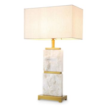 Veioza/ lampa de masa LUX cu baza din marmura Newton L