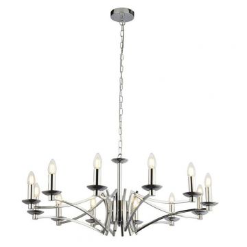 Candelabru clasic cu 12 brate stil elegant Ascot crom