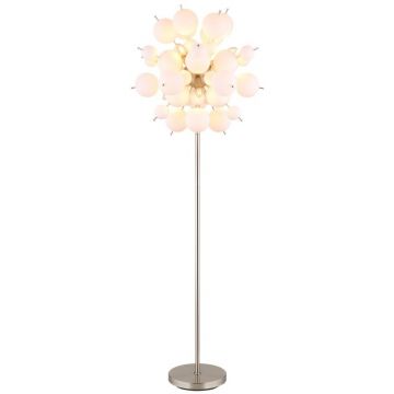 Lampadar design modern UDO 6L nickel/alb