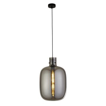 Lustra, Pendul design modern minimalist Barrel fumuriu