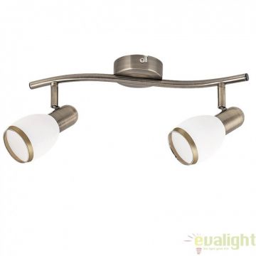 Lustra, Plafoniera cu 2 spoturi design modern, finisaj bronz, Elite 5971 RX