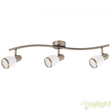 Lustra, Plafoniera cu 3 spoturi design modern, finisaj bronz, Elite 5972 RX