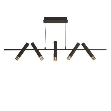 Lustra suspendata cu 5 spoturi LED directionabile Cylinder