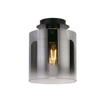 Plafoniera moderna Sweden 1L negru, fumuriu