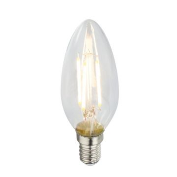 Set de 2 becuri E14 LED candle 4 Watt 400lm 3000K