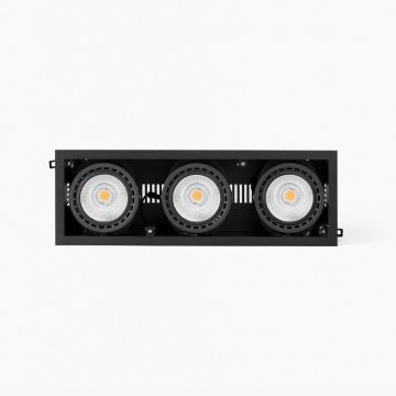 Spot LED incastrabil MINI COLIN-3 Black recessed CRI95 54-75W 3000K 56Â°