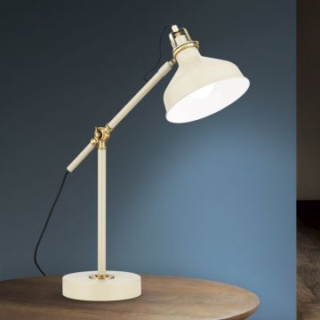 Veioza/Lampa din metal reglabila stil vintage SCHILLER kaki/patina