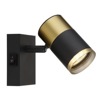 Aplica cu Spot directionabil BRISBON negru/cupru