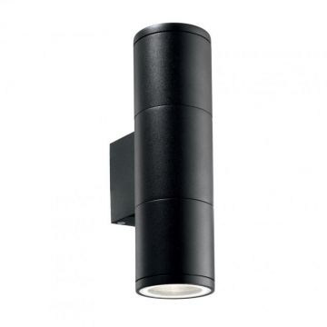Aplica de perete exterior, IP44, GUN AP2 SMALL NERO 100395