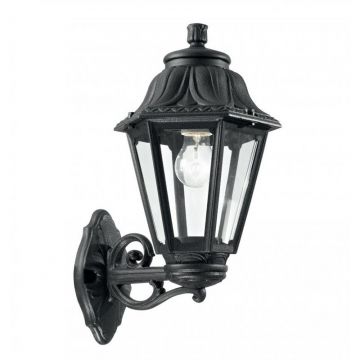 Aplica de perete exterior IP55 DAFNE AP1 BIG NERO