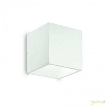 Aplica LED iluminat exterior design modern cu protectie IP54 Rubik ap 4000k BIANCO
