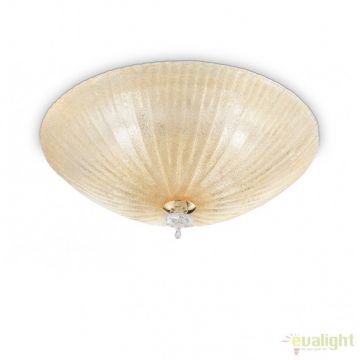 Aplica perete sau tavan, diametru 40cm, SHELL PL3 Amber 140179
