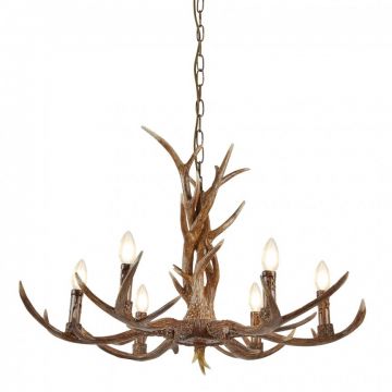 Candelabru deosebit stil rustic Stag 6L 6416-6BR SRT