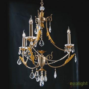 Candelabru LUX super elegant cu 3 brate Miramare LU 2407/3 OR