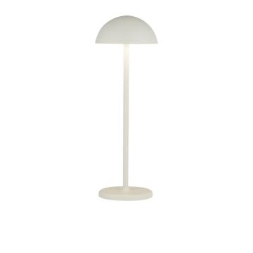 Lampa portabila pentru exterior cu iluminat LED pe baterii Portabello alb