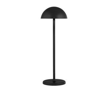 Lampa portabila pentru exterior cu iluminat LED pe baterii Portabello negru