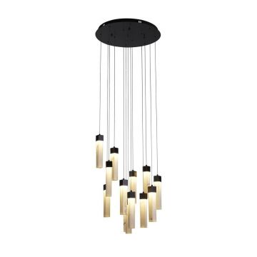 Lustra cu 12 pendule LED design modern Moonbeam