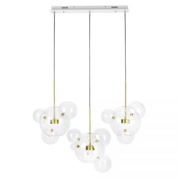 Lustra cu 3 pendule LED design modern Boliccine