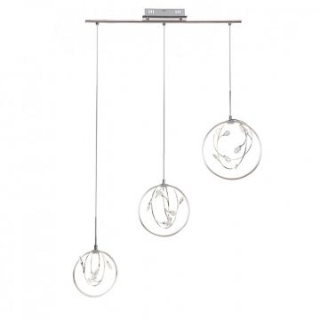 Lustra cu 3 pendule LED design modern Chrissy 1494 RX