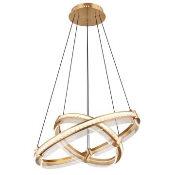 Lustra LED suspendata design circular cu telecomanda BLONDIE