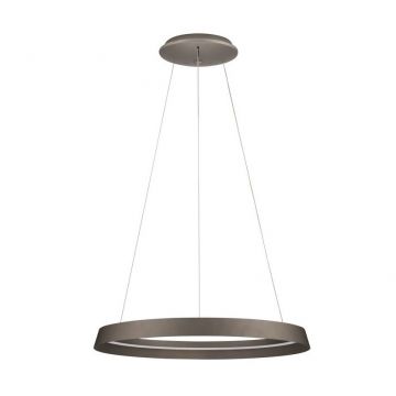 Lustra LED suspendata design modern circular ORMI brown