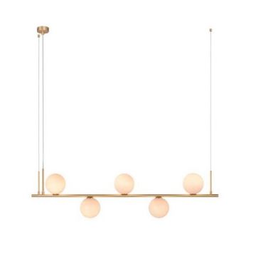 Lustra suspendata design modern Cingea auriu mat