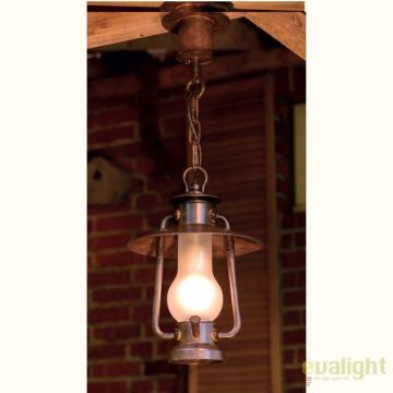 Pendul design rustic iluminat exterior din fier forjat, HL 2377-A