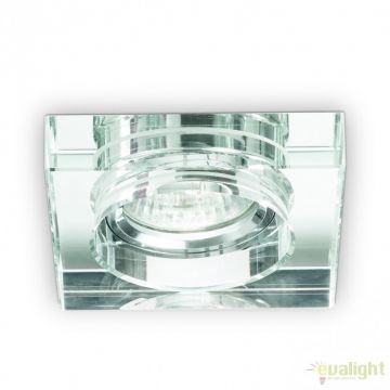 Set de 3 spoturi incastrabile BLUES FI1 SQUARE TRASPARENTE 114019