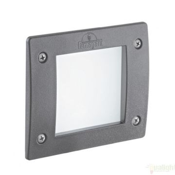 Spot incastrabil pt. exterior, dim.11,5x11,5cm, IP66, LED LETI SQUARE FI1 GRIGIO 096599