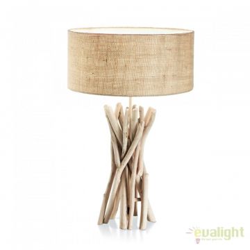 Veioza / Lampa de masa design rustic DRIFTWOOD TL1 129570