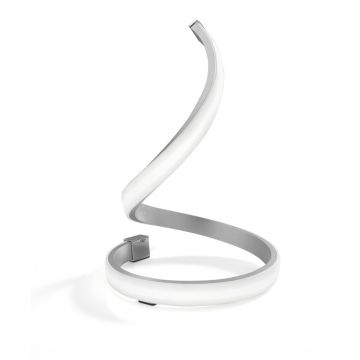 Veioza LED design modern minimalist NUR argintie crom