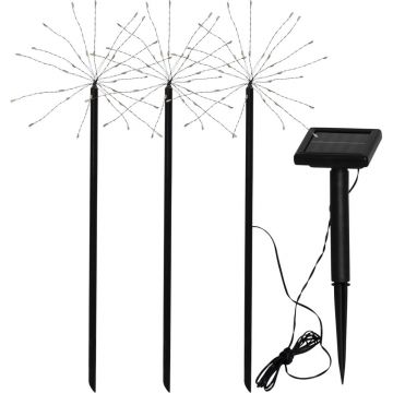 Corpuri de iluminat pentru exterior LED 3 buc. tip Èu009BepuÈu0099Äu0083, de sol solare (Ã®nÄu0083lÈu009Bime 40 cm) Firework âu0080Star Trading