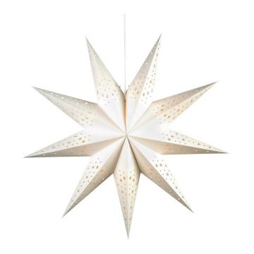 Decorațiune luminoasă albă ø 75 cm cu model de Crăciun Solvalla – Markslöjd